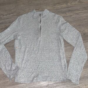 Philosophy Women's Gray Zip-Up Sweater